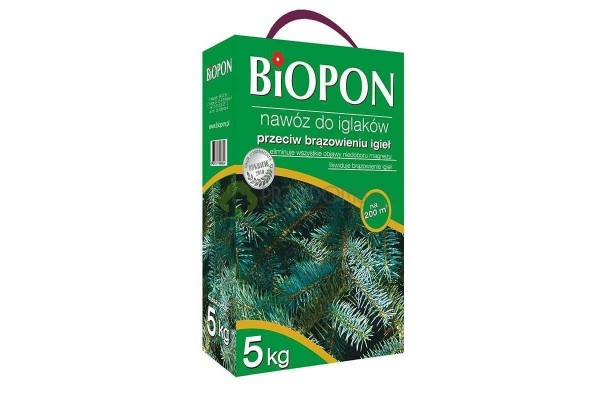 BIOPON NAWÓZ DO IGLAKÓW PRZECIW BRĄZOWIENIU IGIEŁ 5 KG