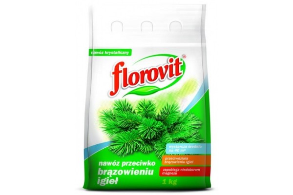 FLOROVIT NAWÓZ PRZECIW BRĄZOWIENIU IGIEŁ 1 KG