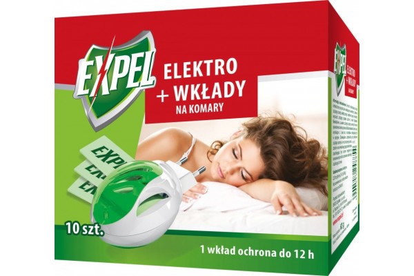 EXPEL - ELEKTRO+WKŁADY NA KOMARY 10SZT