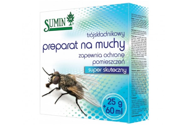 SUMIN TRÓJSKŁADNIK NA MUCHY 25G+60ML DATA PRODUKCJI 2017.1127.11.2017SUM8A01