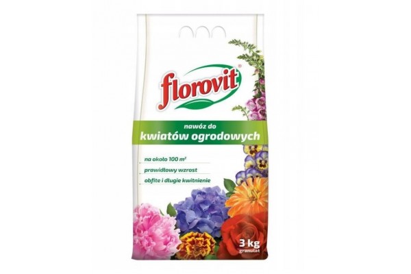 FLOROVIT DO KWIATÓW OGRODOWYCH 3KG NAWÓZ GRANULOWANY