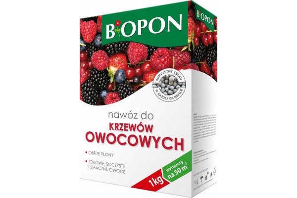 BIOPON NAWÓZ DO KRZEWÓW OWOCOWYCH GRANULAT 1KG