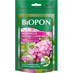 NAWÓZ ODŻYWKA DO HORTENSJI RÓŻOWEJ I CZERWONEJ 200G BIOPON