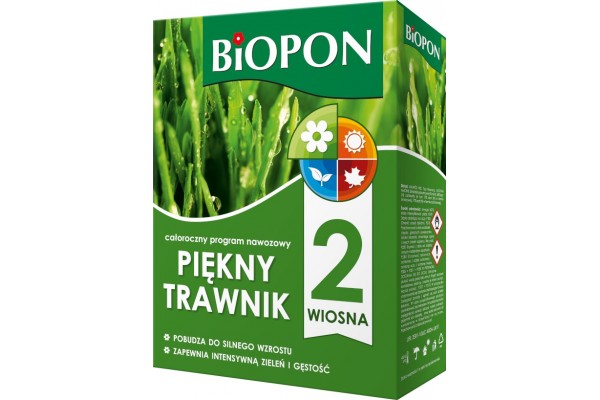 NAWÓZ DO TRAWNIKA PIĘKNY TRAWNIK WIOSNA 2KG BIOPON