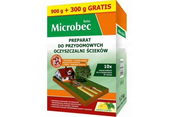 BROS MICROBEC BIO AKTYWATOR DO OCZYSZCZALNI 900G+300G GRATIS