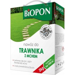 NAWÓZ DO TRAWNIKA Z MCHEM GRANULAT 3KG BIOPON