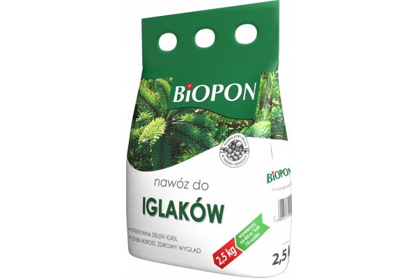 BIOPON NAWÓZ DO IGLAKÓW 2,5KG WYDAJNY GRANULOWANY