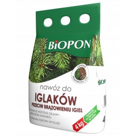 NAWÓZ DO IGLAKÓW PRZECIW BRĄZOWIENIU IGIEŁ 4kg BIOPON