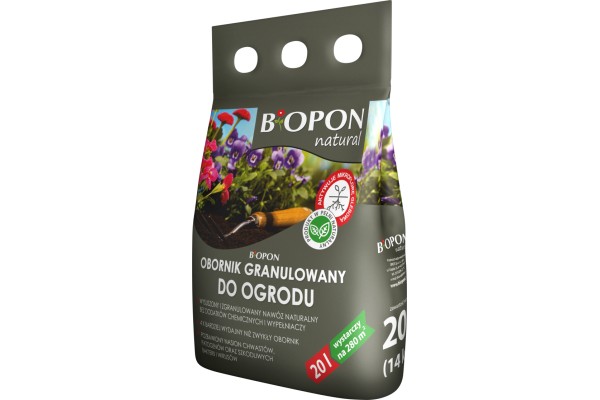 BOPON NATURAL OBORNIK GRANULOWANY DO OGRODU 20L