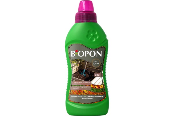 BIOPON - PREPARAT PRZYSPIESZAJĄCY KOMPOSTOWANIE 0,5L
