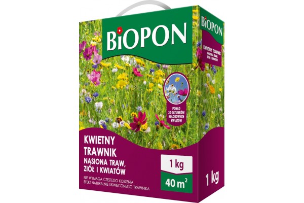 BIOPON TRAWA KWIETNY TRAWNIK 1 KG