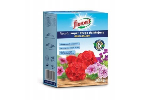 FLOROVIT DO DŁUGO DZIAŁAJĄCY DOM I BALKON 300G