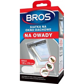 BROS SIATKA NA OKNO DACHOWE 120X170 BIAŁA