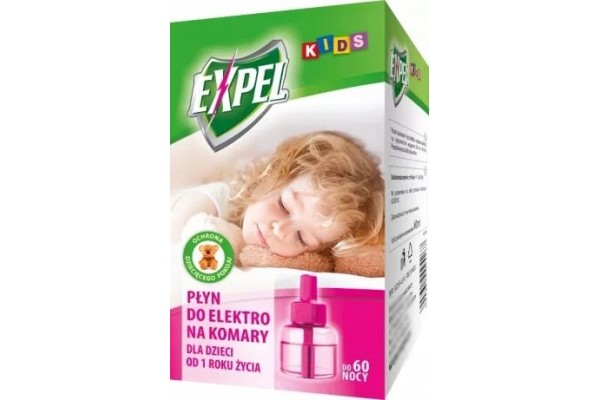 EXPEL PŁYN DO ELEKTRO NA KOMARY 60 NOCY KIDS