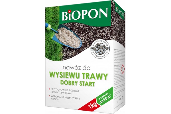 BIOPON NAWÓZ DO WYSIEWU TRAWY DOBRY START 1KG