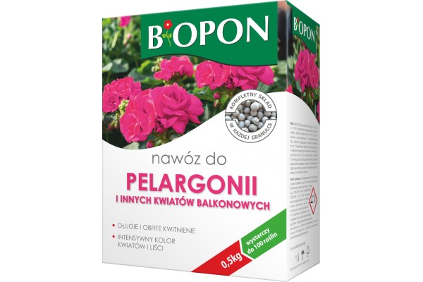 BOPON DO PELARGONII I INNYCH KWIATÓW BALKONOWYCH0,5KG